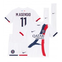 Paris Saint-Germain Marco Asensio #11 Vonkajší Detský futbalový dres 2024-25 Krátky Rukáv (+ trenírky)